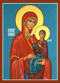 Icon of Anna and Theotokos