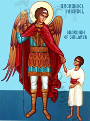 Icon of Archangel Michael, Guardian of Children
