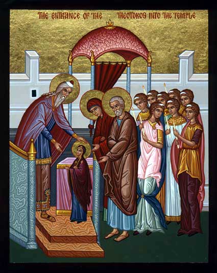 Icon of The Presentation of the Theotokos.