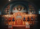 The iconostasis and back walls of St. Peter & Paul Church
           			in Salt Lake City